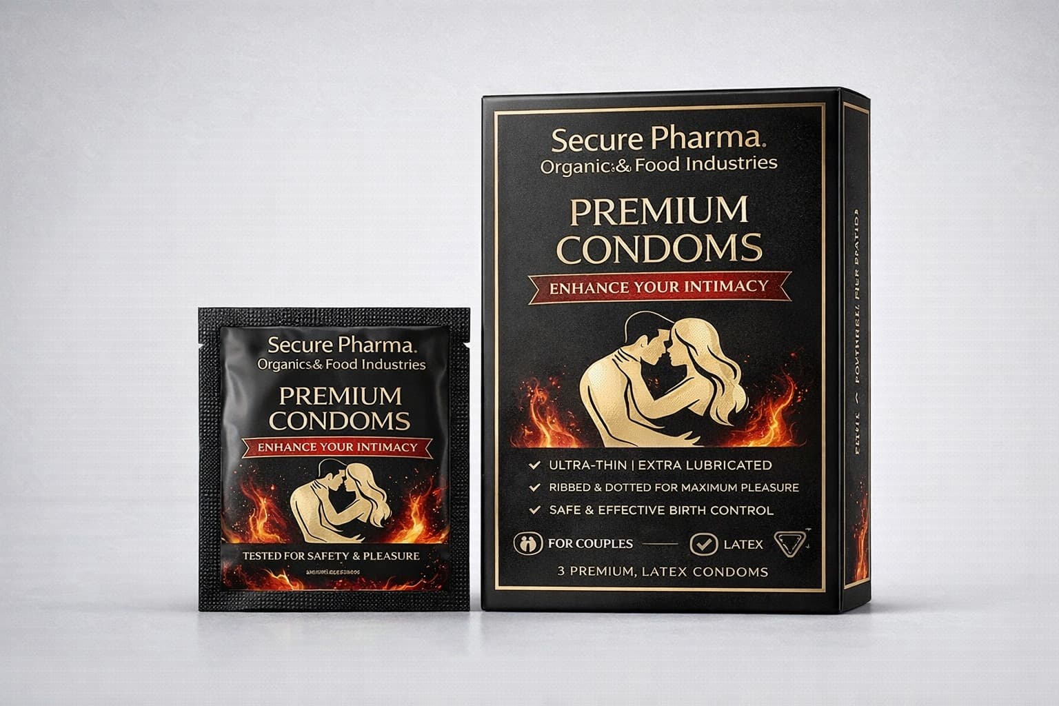 SecureShield Condoms (Back Label)