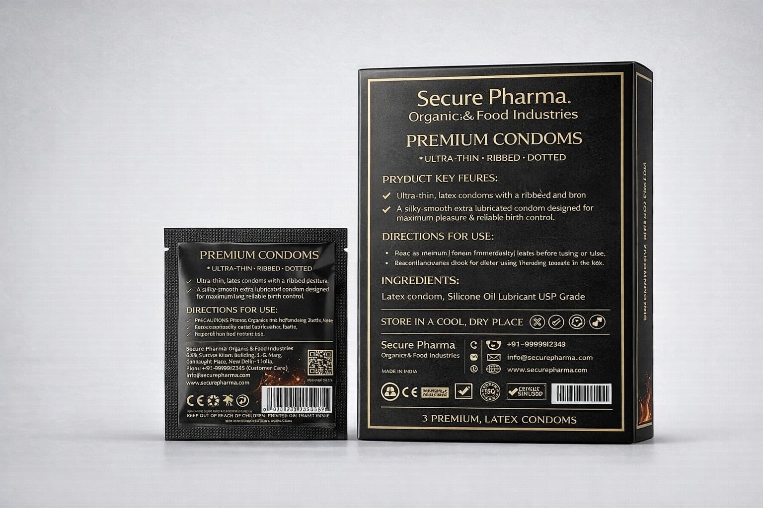 SecureShield Ultra‑Thin Condoms